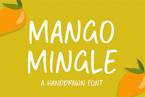 Mango Mingle - Handdrawn Font