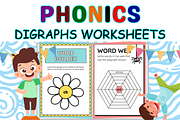 Digraph Worksheets Kindergarten, a Templates & Theme by Premium Digital Templates (Thumbnail 3 of 3)