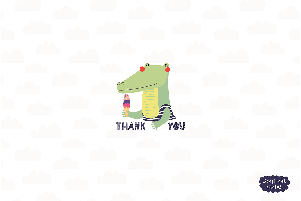 Summer Vibes, Cute Animals Graphics, an Animal Illustration by sceptical cactus (Photo 13 of 13)