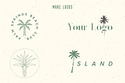 50 Palm Tree Vector Logos & Icons, an Outline Icon by Tropical Type (Thumbnail 5 of 7)