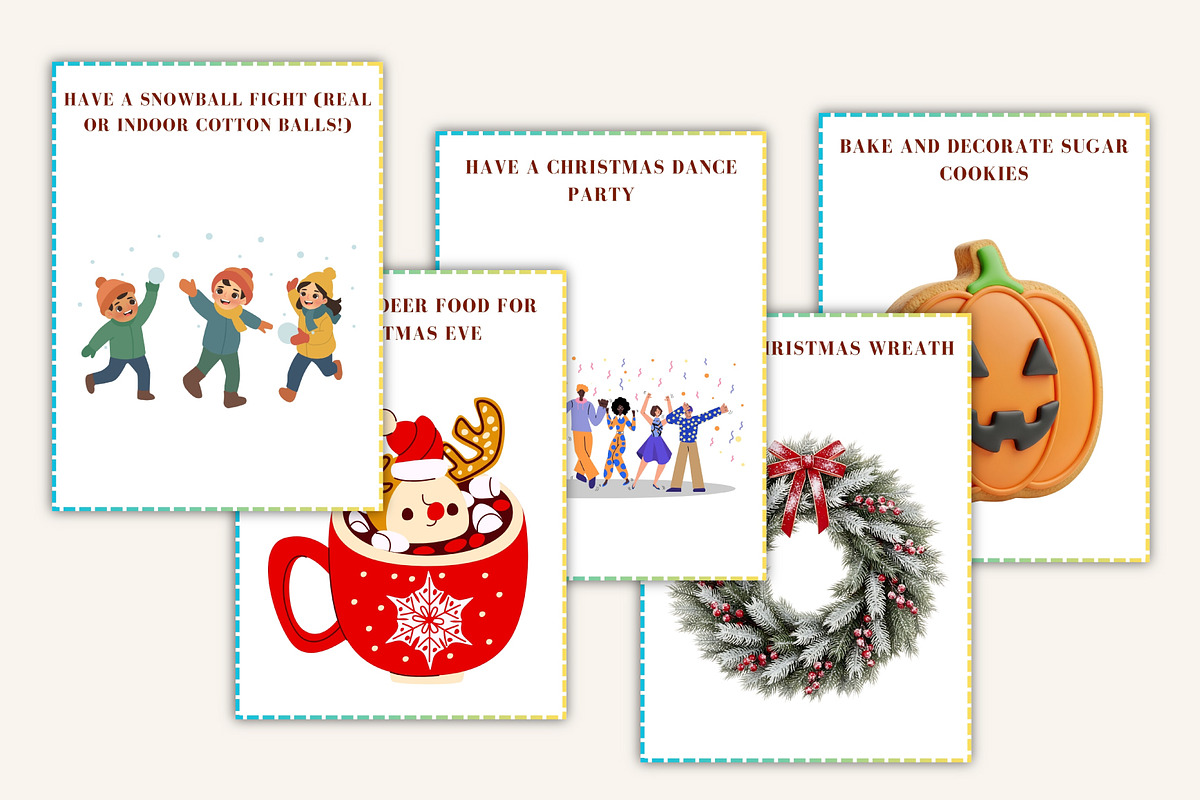 Christmas Advent Activity Cards, a Stationery Template by Designmela01 (Photo 8 of 10)