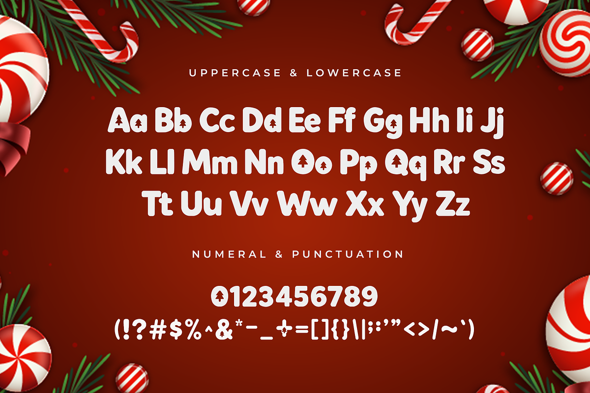 Snow Bubbles - Modern Christmas Font, a Handwritten Font by overlaytemplates (Photo 4 of 5)