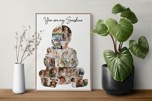 Baby Shape Photo Collage Template, a Templates & Theme by AIW SOLUTIONS