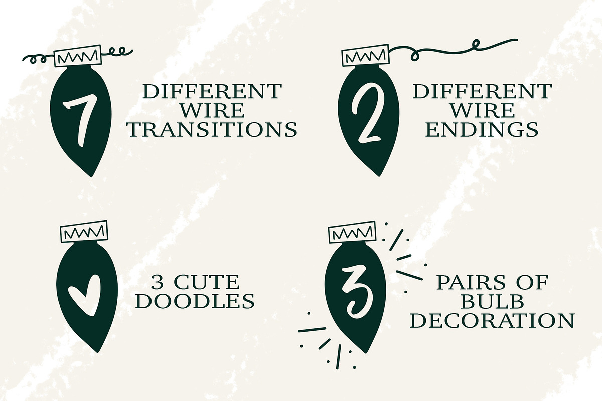 Christmas Lights - A Holiday Font, a Font by Dansie Design (Photo 8 of 10)