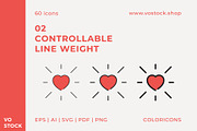 60 Valentines Day Color Icons, an Icon by vo.stock (Thumbnail 4 of 6)