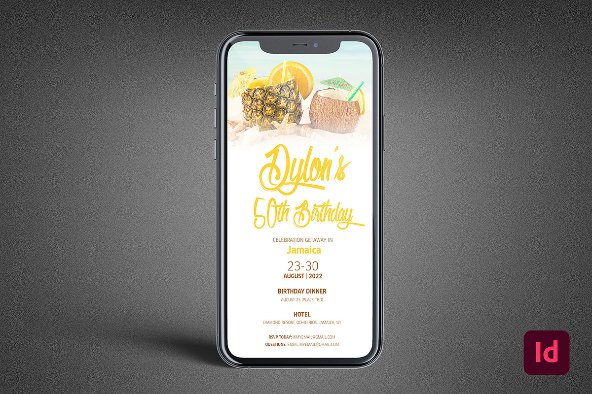 Birthday Getaway Digital Flyer, a Flyer Template by loswl (Photo 1 of 5)