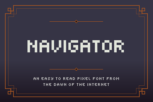Navigator - Pixel Art font preview 8