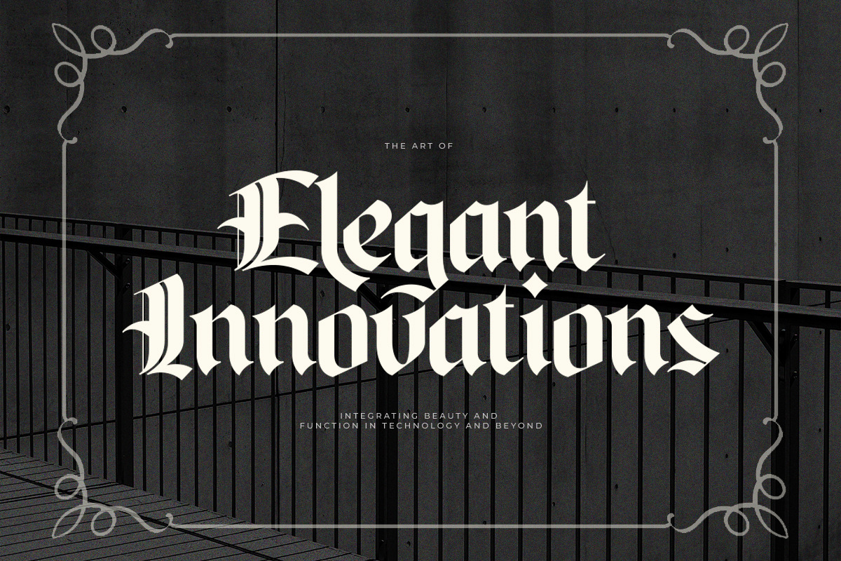 Baghen - Blackletter typeface, a Blackletter Font by Shakira Studio (Photo 7 of 11)