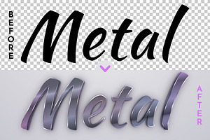 Metal - Editable Text Effect