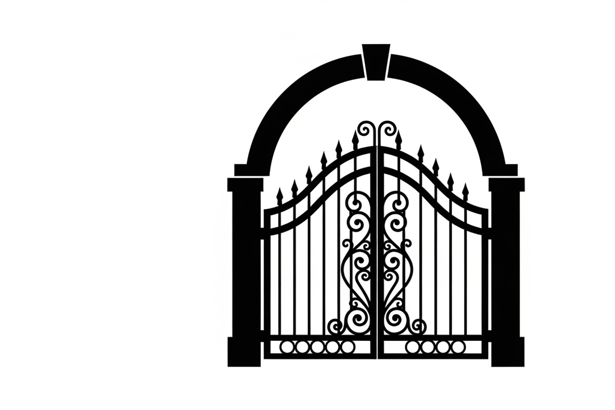 Ornate Iron Gate SVG Bundle, an Illustration by Designs_River (Photo 18 of 31)