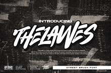 Thelawes Street Brush Graffiti Font