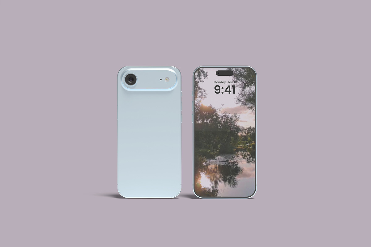 iPhone 17 Air Mockup, an iPhone Mockup by rizalamora (Photo 11 of 11)