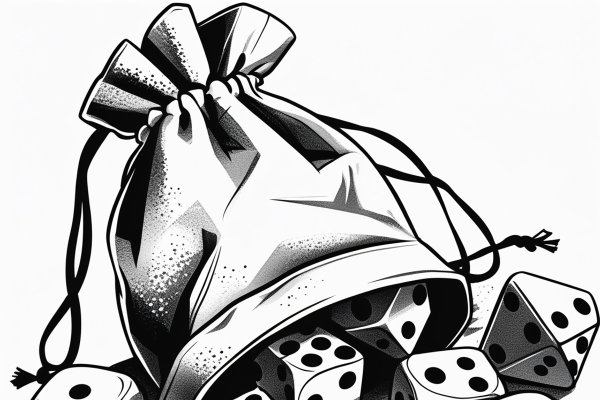 Dice Bag Silhouette Bundle, an Illustration by Designs_River (Photo 9 of 9)