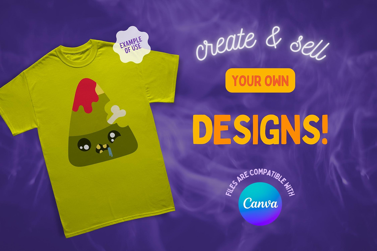 Spooky & Cute Candy Corn Clip Art, a Graphic by CherithDrawsThings (Photo 5 of 7)