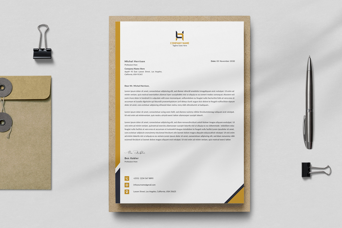 Letterhead, a Stationery Template by ResumeDevisers (Photo 5 of 6)