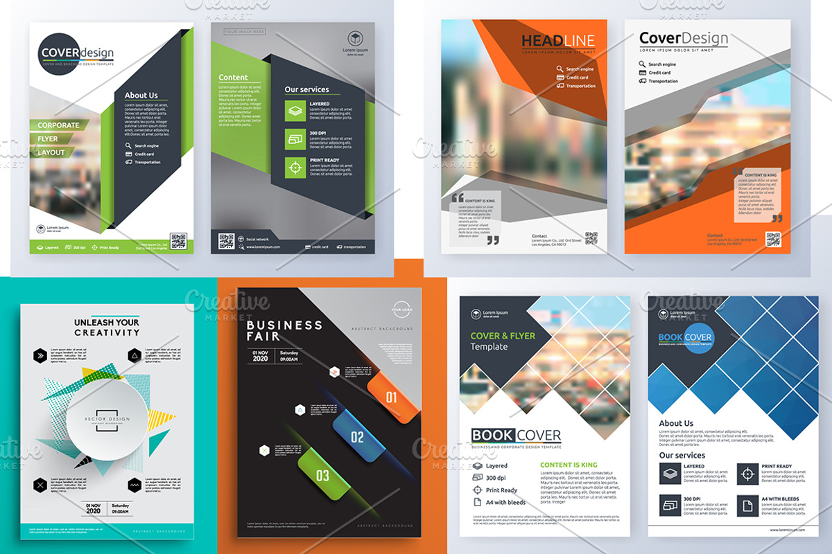 110+ Clean Business Flyers Bundle, a Flyer Template by Imagine Design Studio (Photo 6 of 16)