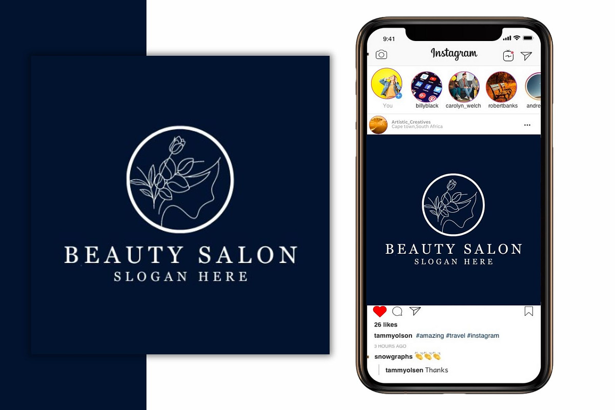 Stunning Beauty Salon Logo Designs, a Branding & Logo Template by Mishek Munene (Photo 3 of 8)