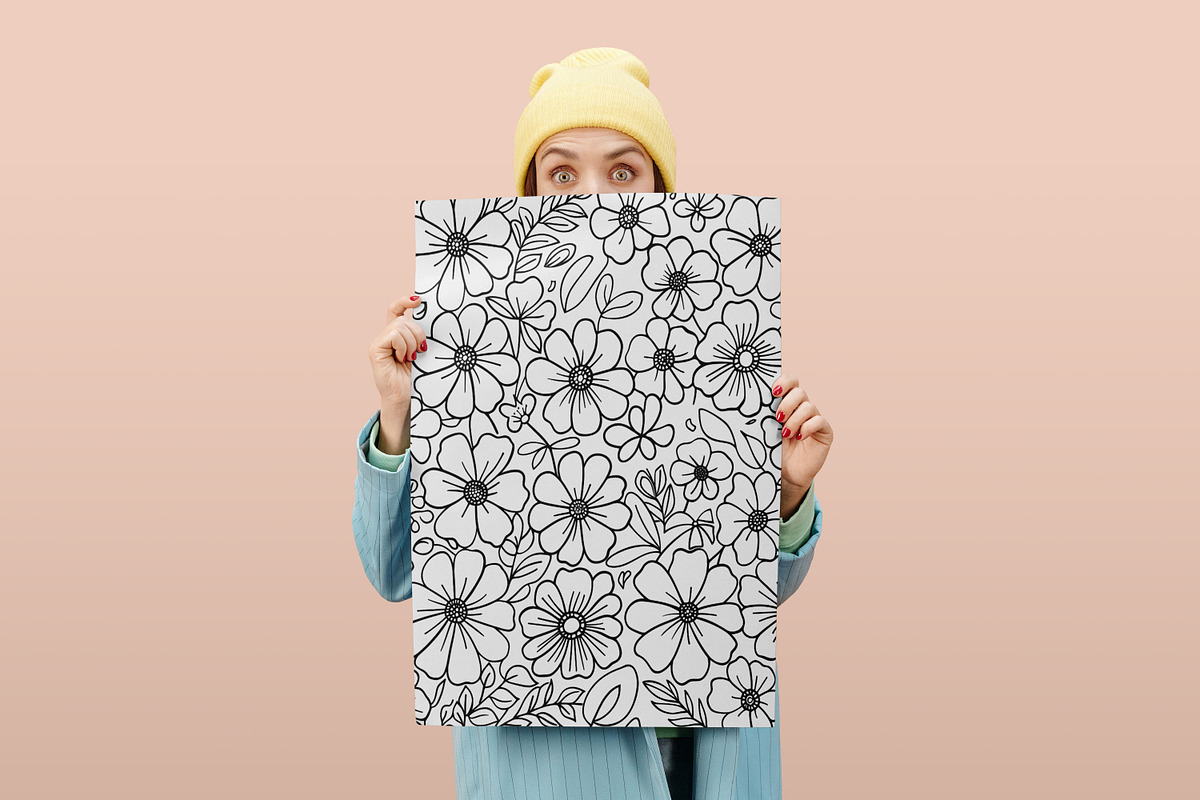 Doodles Flower Coloring Page, a Graphic by Forhadx5 (Photo 10 of 10)