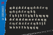Electro Black Vintage Blackletter, a Blackletter Font by alit design (Thumbnail 9 of 18)