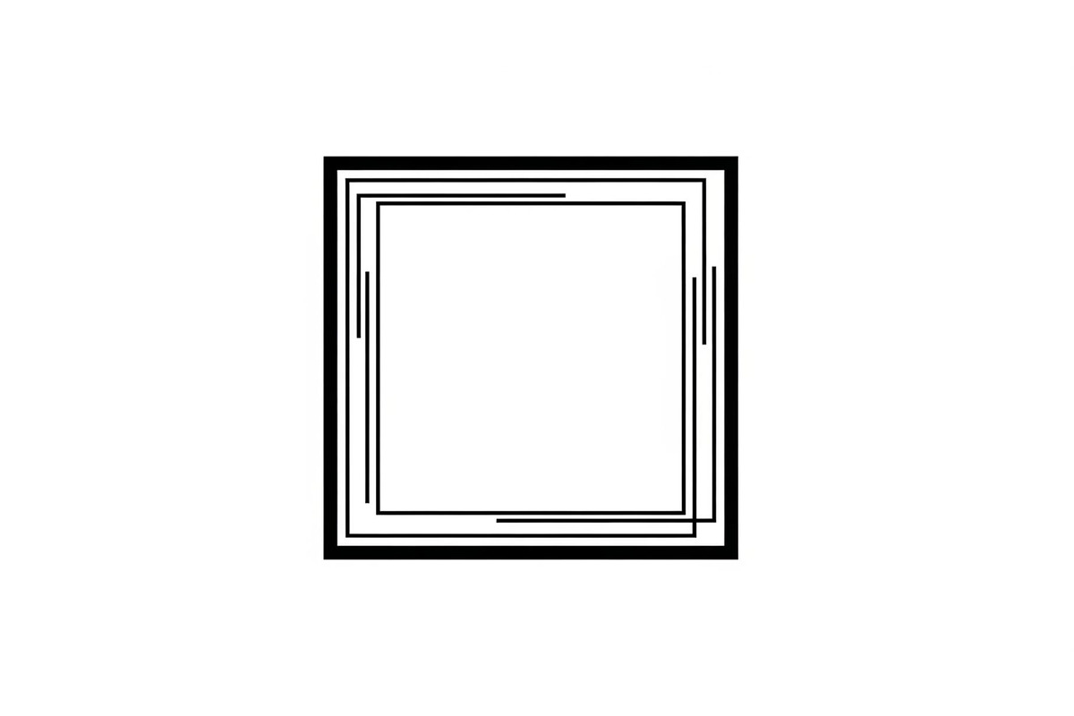 Modern Square Frame SVG Bundle, an Illustration by Creativeshirt (Photo 9 of 31)
