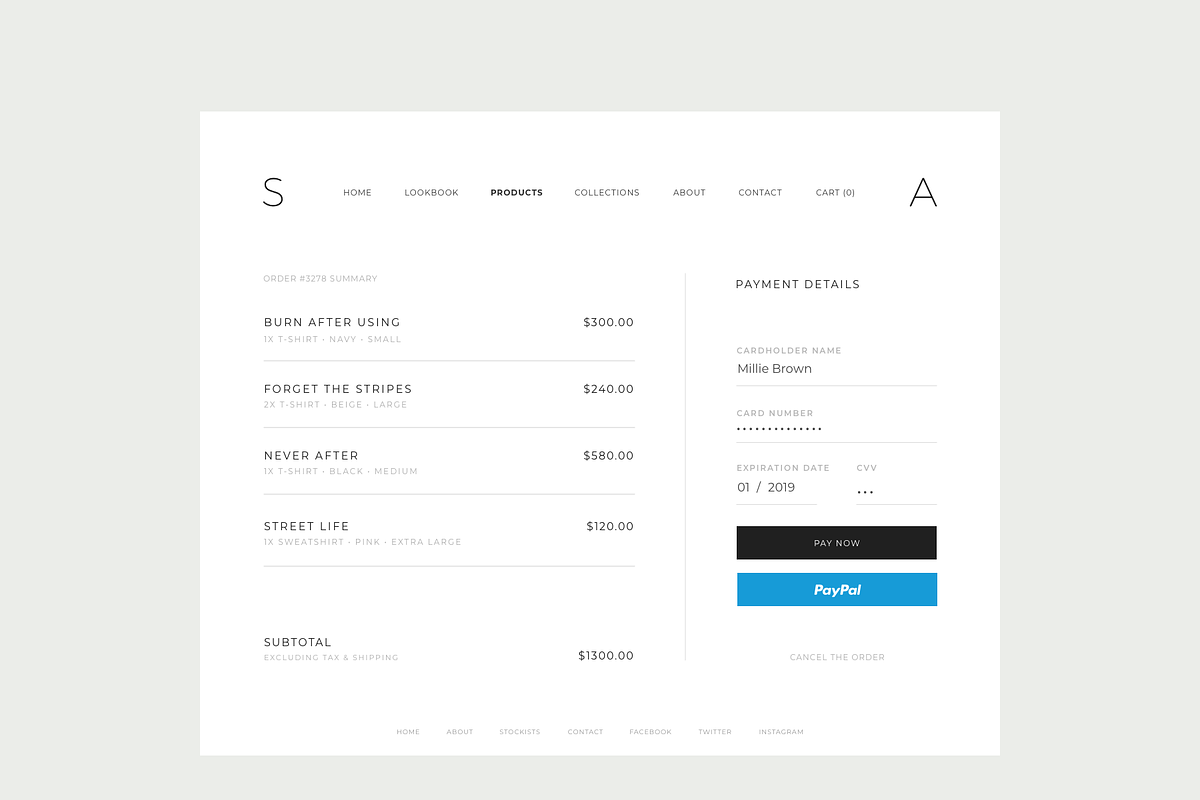 Minimal Fashion Store Web Template, an UI Kit Template by O N N O (Photo 5 of 7)