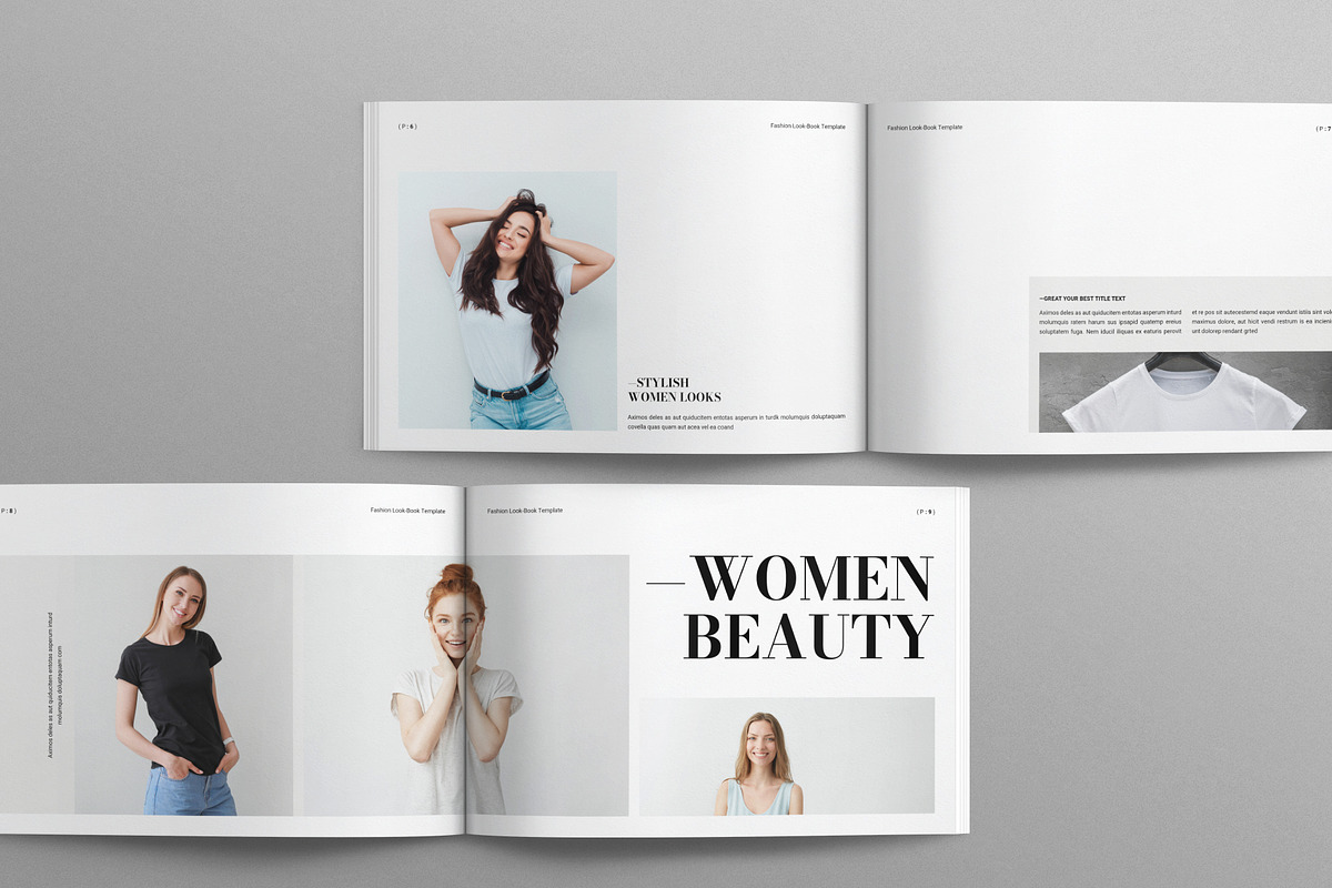 Fashion Lookbook Template Landscape, a Magazine Template by Work-Envance (Photo 4 of 12)