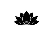 Lotus Flower Silhouette Vector Bundl, an Illustration by Creativeshirt (Thumbnail 16 of 51)