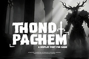 Thond Pachem - Game Display Font, a Sans Serif Font by twinstd (Thumbnail 1 of 10)