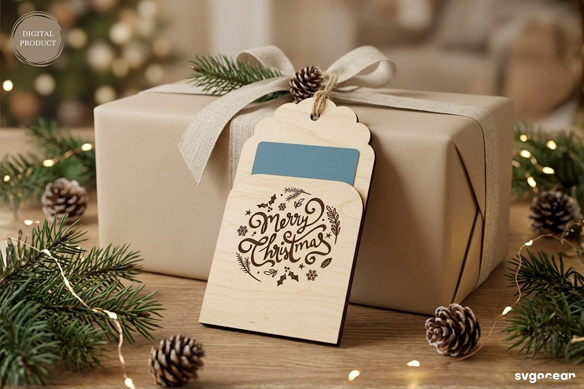 Christmas Card Holders SVG Bundle, a Decorative Illustration by svgocean (Photo 23 of 25)
