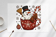 Cute Christmas Snowman PNG, a Seasonal Illustration by Canvas Craft (Thumbnail 5 of 5)