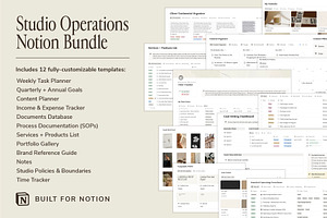 Studio Operations - Notion Bundle