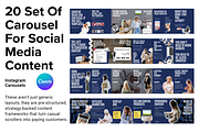 20 Set Of Social Media Carousels, a Social Media Template by thecyella.co (Thumbnail 1 of 5)