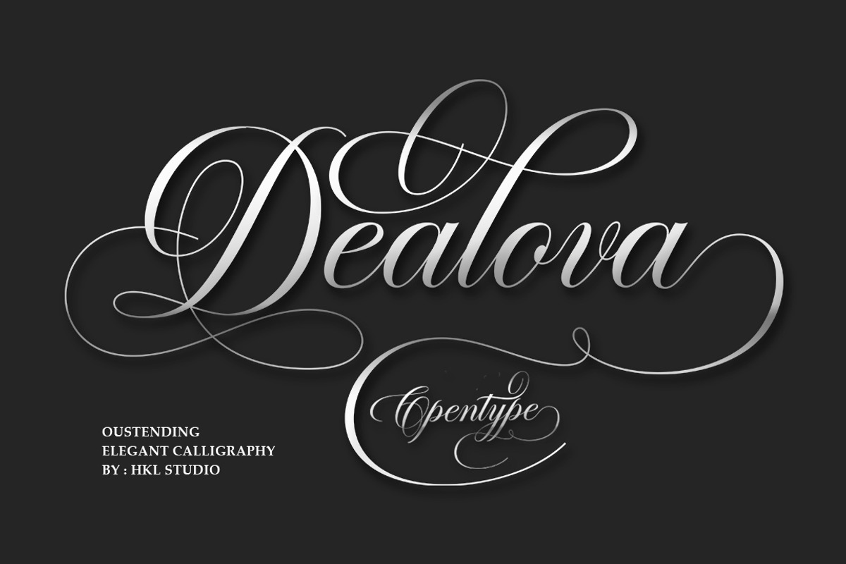 Dealova, a Script Font by HKL Studio (Photo 11 of 11)