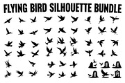 Flying Bird Silhouette Bundle, an Illustration by jahid234 (Thumbnail 1 of 10)