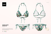 Triangle Bikini Mockup Set, an Apparel Mockup by Creatsy (Thumbnail 1 of 8)