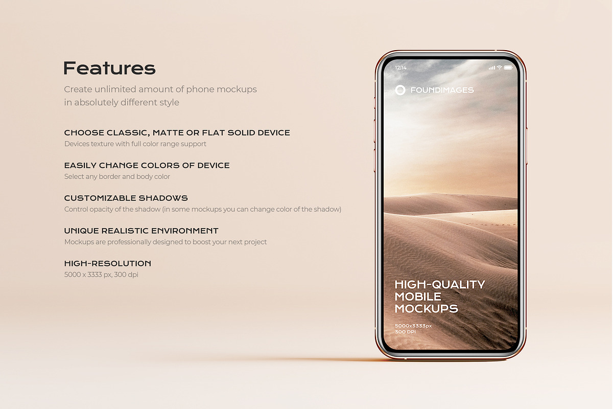 72 iphone device mockup bundle, an iPhone Mockup by FoundImages (Photo 2 of 84)