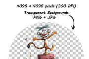 Tiger Birthday Party Safari Cliparts, a Graphic by one-touch (Thumbnail 9 of 17)