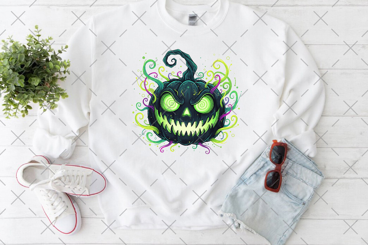 Spooky Pumpkin PNG, an Illustration by Craft Nest (Photo 5 of 6)