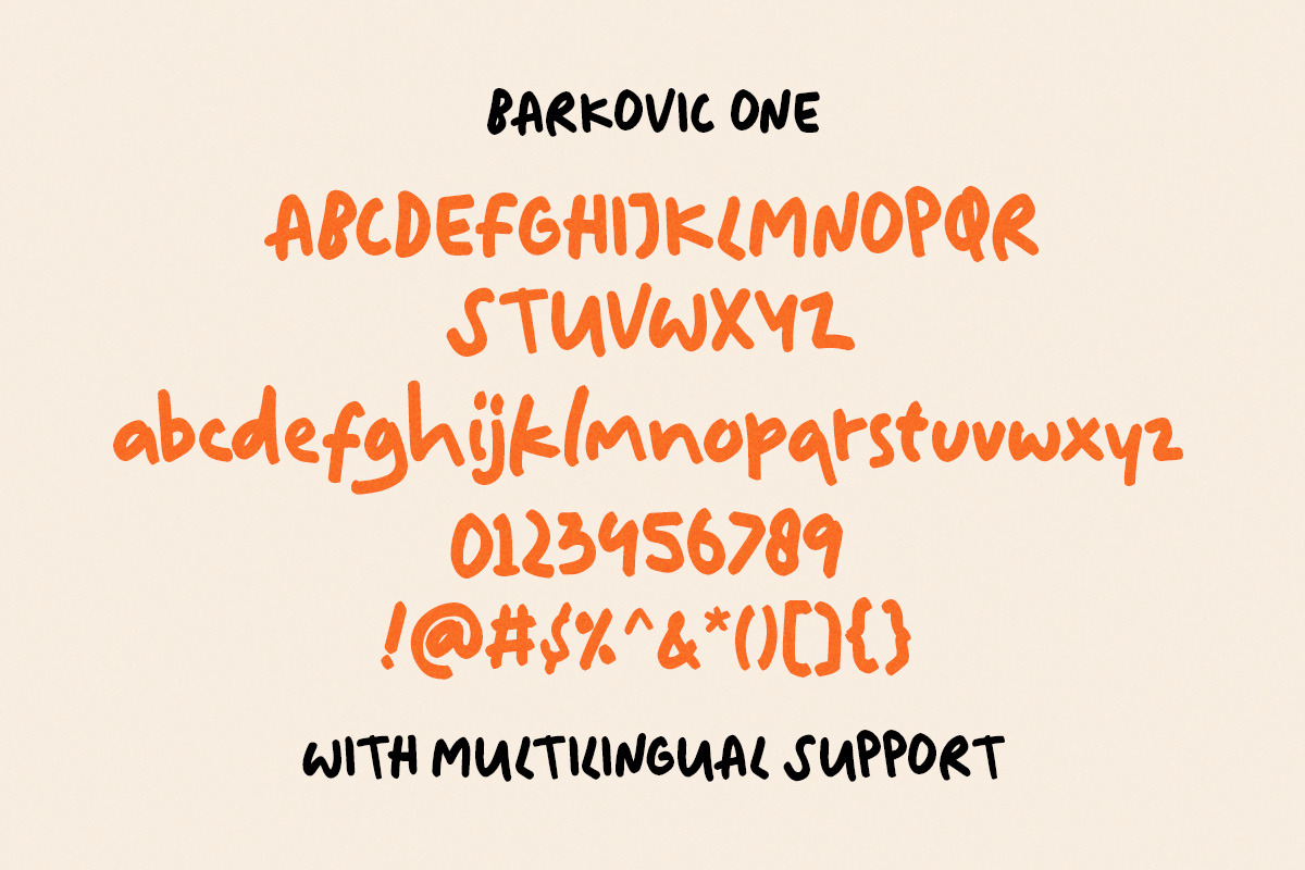 Barkovic Casual Handwritten Font, a Handwritten Font by Littlehand (Photo 9 of 10)