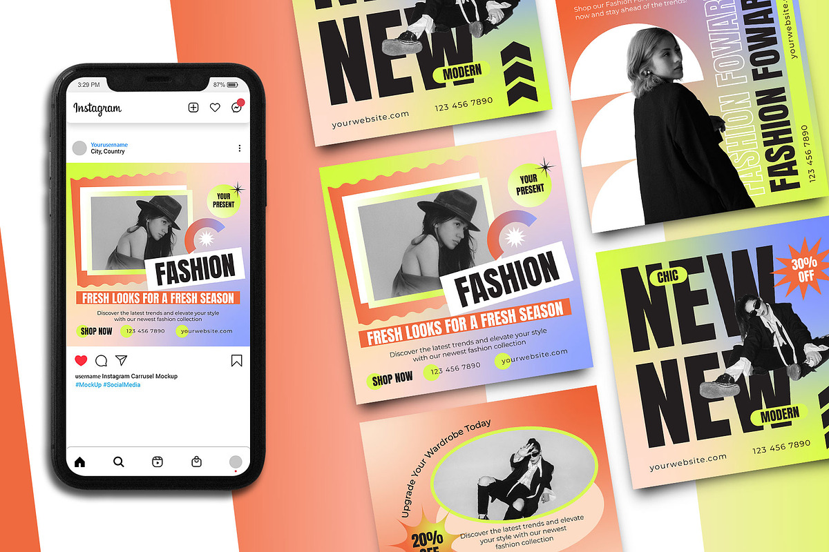 Fashion Foward Instagram Post, a Social Media Template by Artnivora.Std