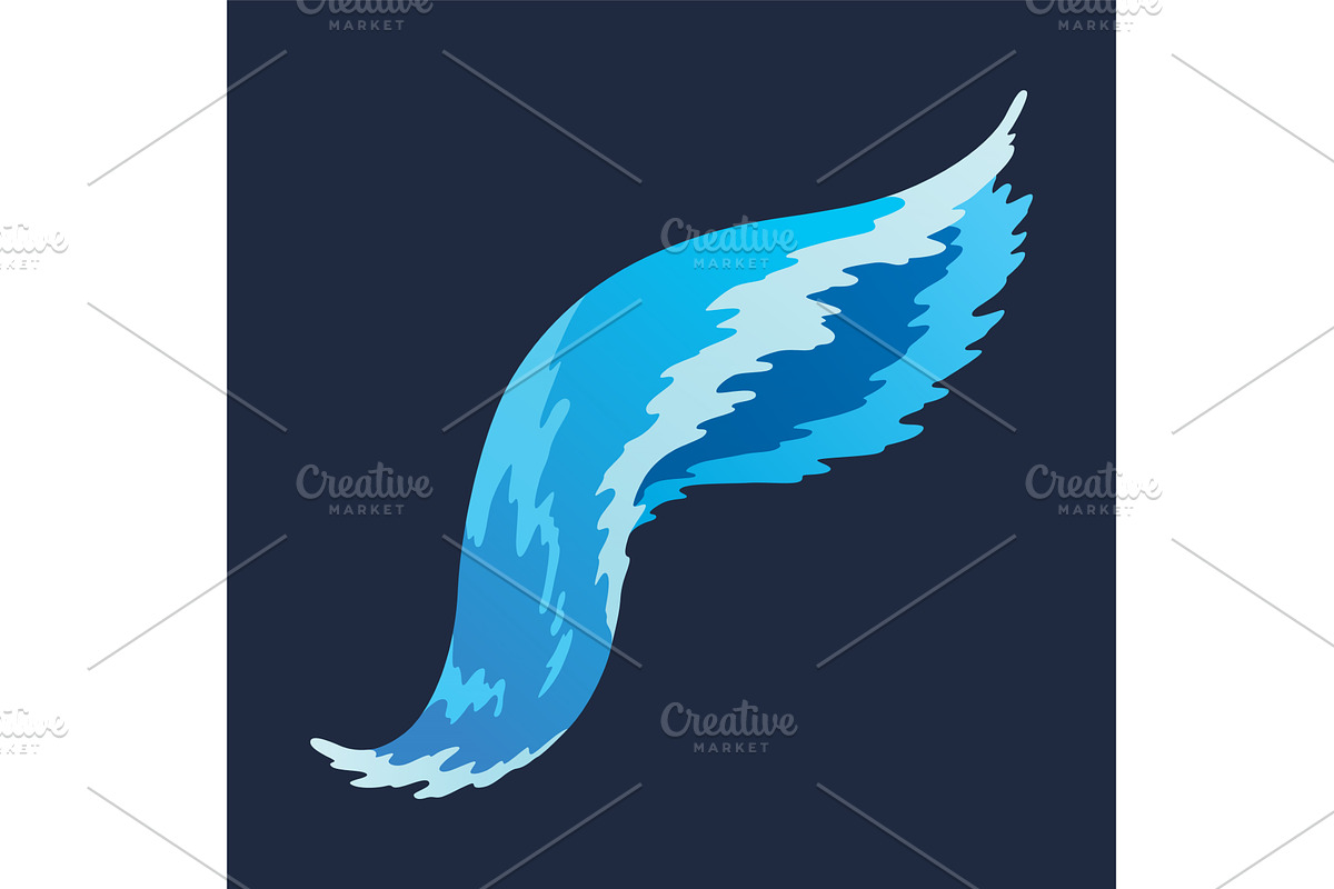 Water splashe. Fluid flow, an Illustration by Things for designers