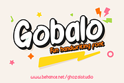 Gobalo - handwriting font, a Handwritten Font by ghozai studio (Thumbnail 1 of 6)