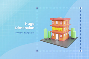 3D Building Illustration Vol.3