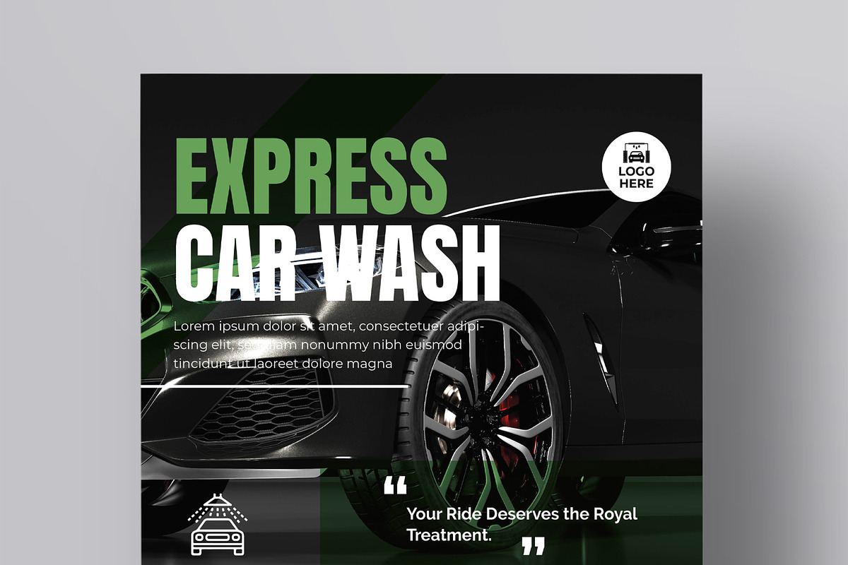 Modern Auto Detailing Service Poster, a Flyer Template by MightyDesign (Photo 2 of 8)