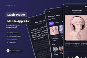 Music Player - Mobile Apps UI Kits