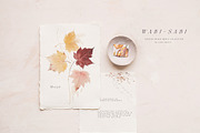 WABI-SABI — Autumn Watercolor Leaves, a Decorative Illustration by Lana Elanor (Thumbnail 4 of 8)