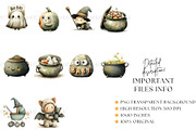 Halloween Baby Shower PNG & Patterns, a Seasonal Illustration by Nicole Branger Art (Thumbnail 12 of 23)