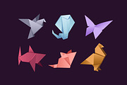 Origami set + seamless pattern, an Animal Illustration by PaperTrident (Thumbnail 4 of 5)