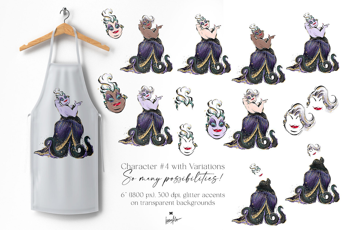 Iconic Villains Clipart, a Person Illustration by KaramfilaS (Photo 5 of 7)