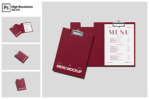 Restaurant Menu Mockup